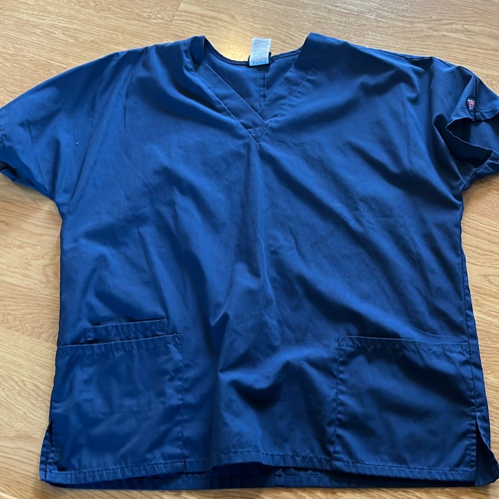 Navy Cherokee scrub top, size large